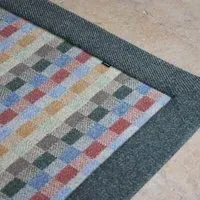 Uist Large Rug - Zinc Binding
