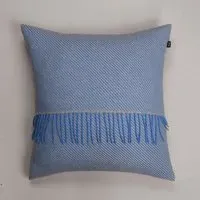 Cornflower Merino Throw Cushion Cover