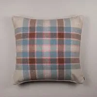 Flora Stewart Border Tweed Zip Cushion - Wool