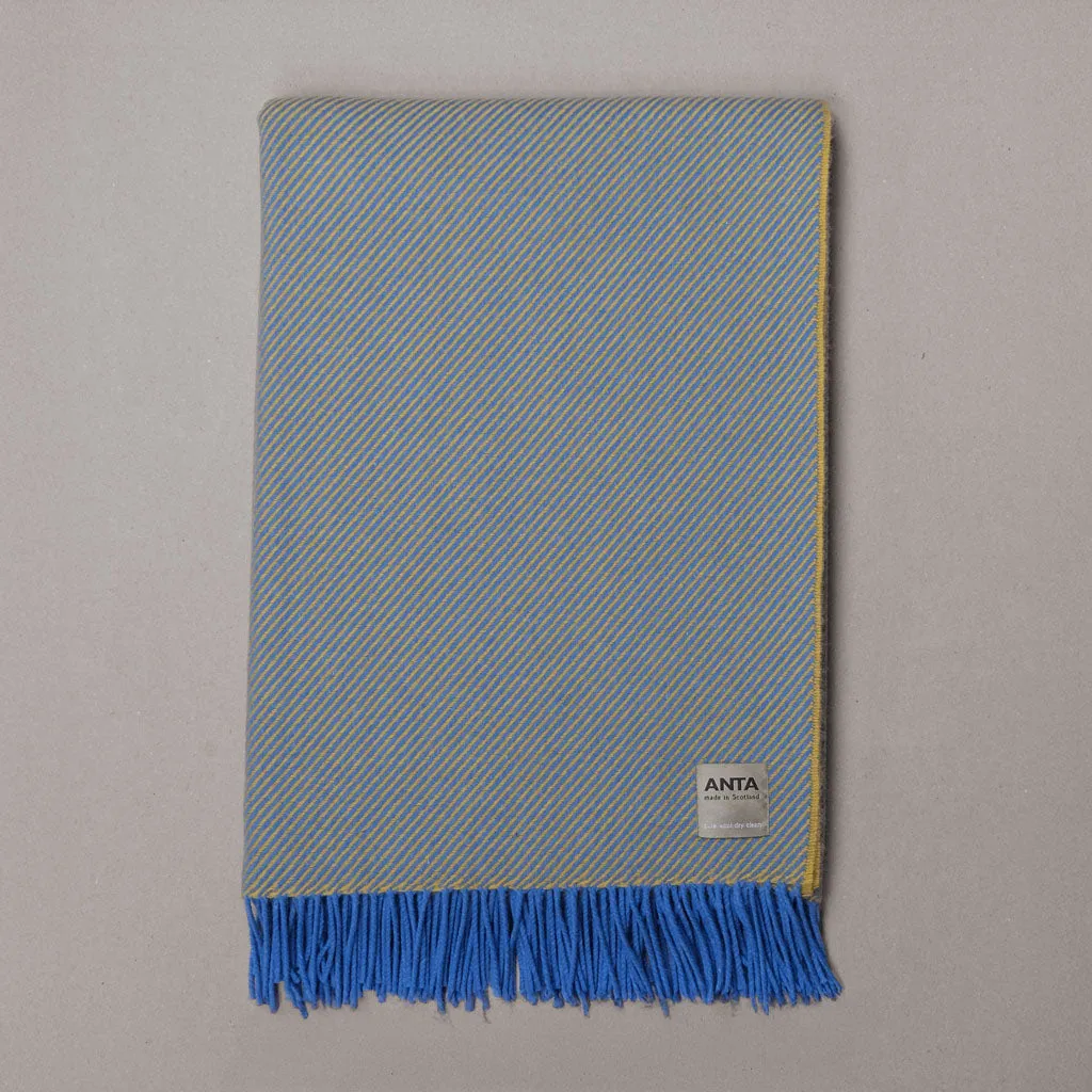 ANTA Blue Flax Merino Wool Throw