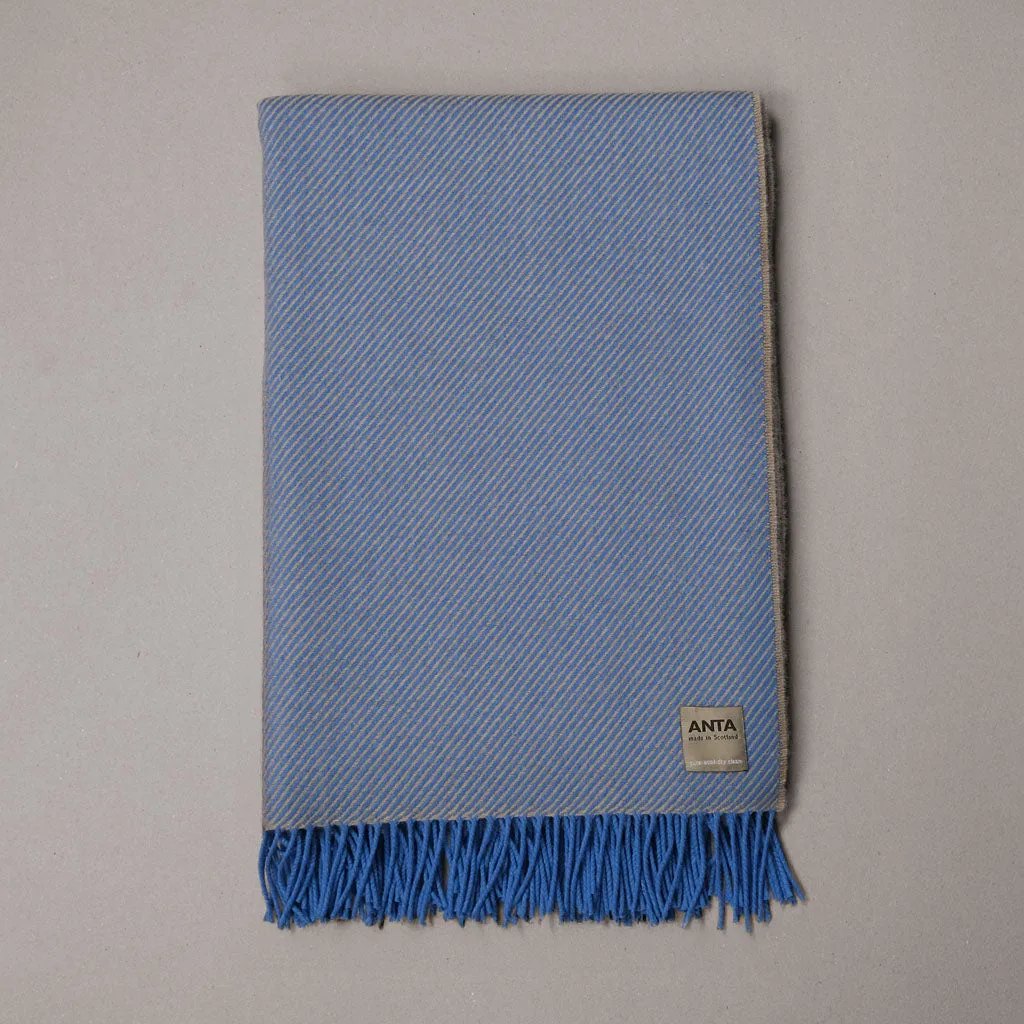ANTA Cornflower Merino Wool Throw