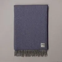 ANTA Meadow Cranesbill Merino Wool Throw
