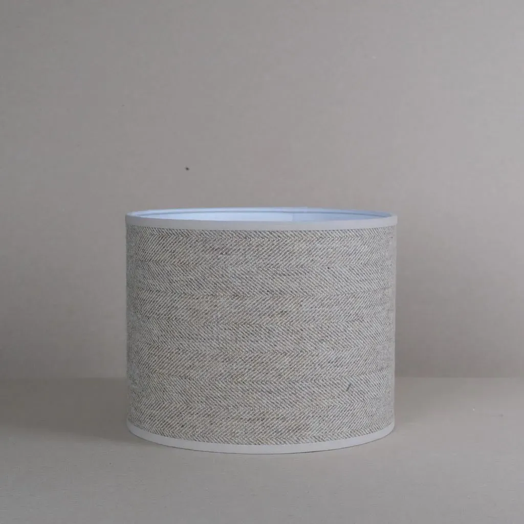 Owl Tweed Small Lampshade - Wool image