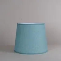 Small Tapered Lampshade - Teal, Linen