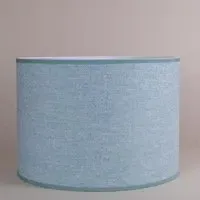 Teal Tweed Large Lampshade - Teal, Wool