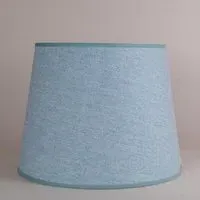Teal Tweed Large Tapered Lampshade - Teal, Wool