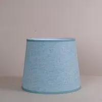 Teal Tweed Small Tapered Lampshade - Teal, Wool
