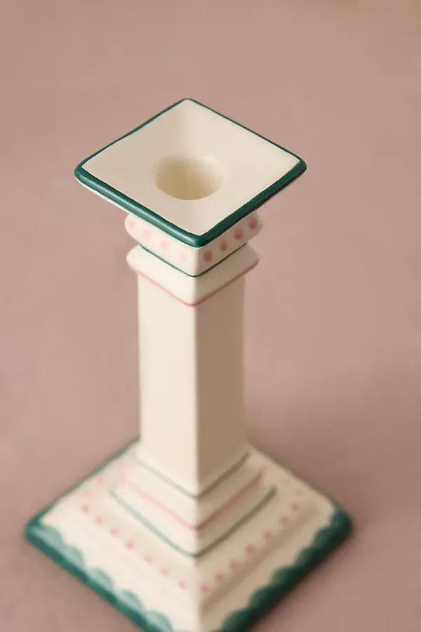 Tall Candle Holder - Glazed Ceramic product