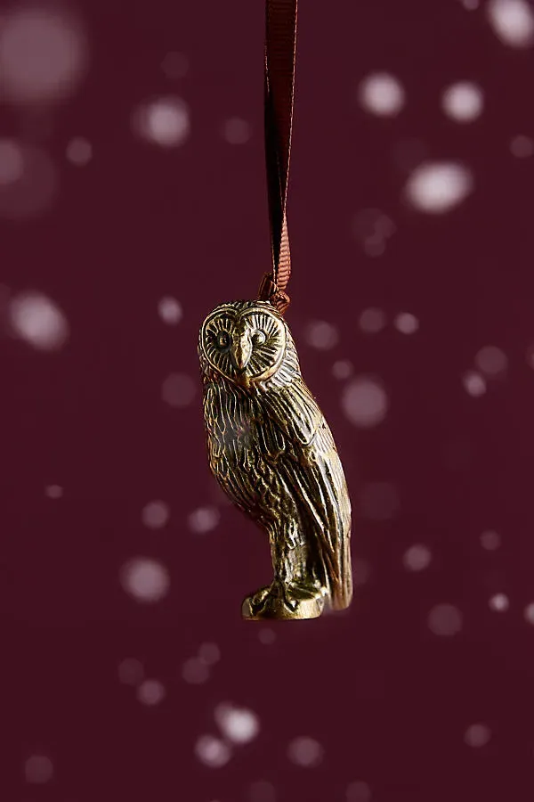Brass Animal Ornament - Yellow, Metal by Anthropologie