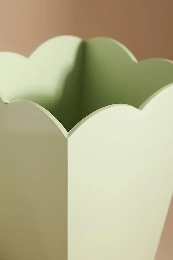 Addison Ross Scallop Waste Bin - High Gloss Lacquer by Anthropologie, alternate view