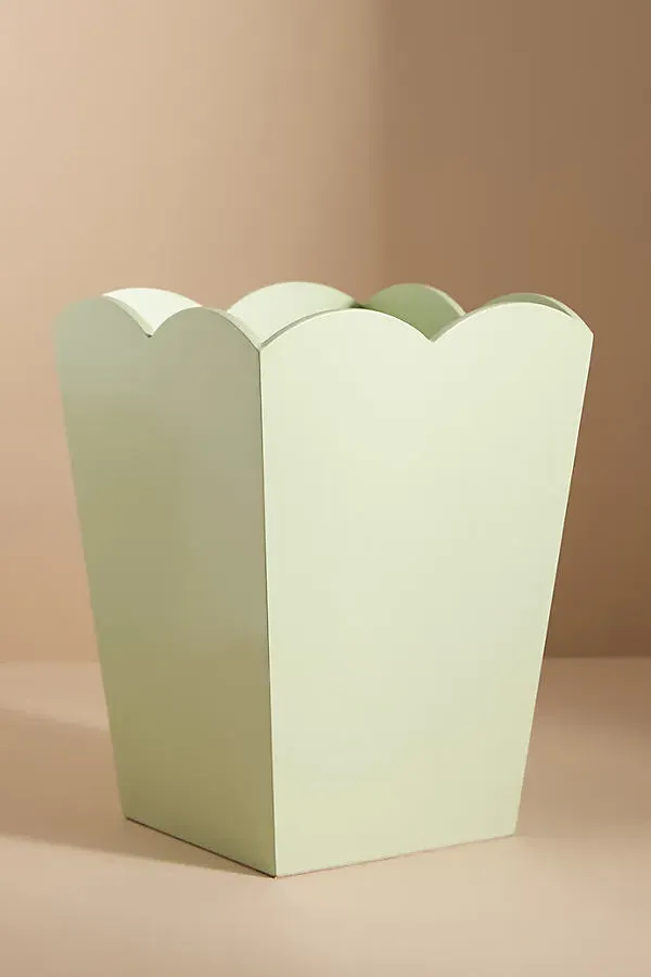 Addison Ross Scallop Waste Bin - High Gloss Lacquer by Anthropologie