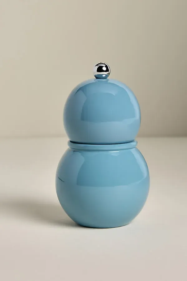 Chubby Bobbin Salt & Pepper Mill - Blue, Lacquered by Anthropologie