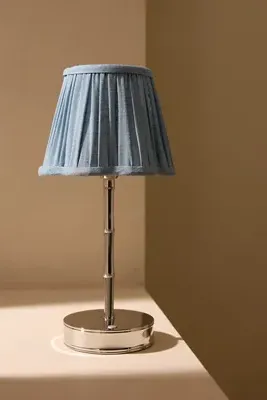 Linen Scallop Lamp Shade - Blue, Linen product