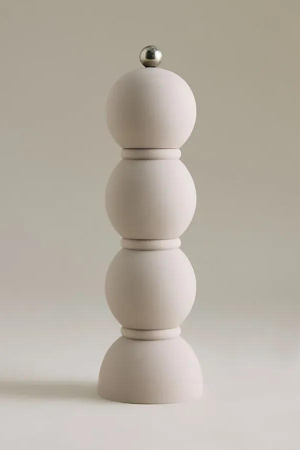 Matte Bobbin Salt & Pepper Mill - Beige, Acrylic product