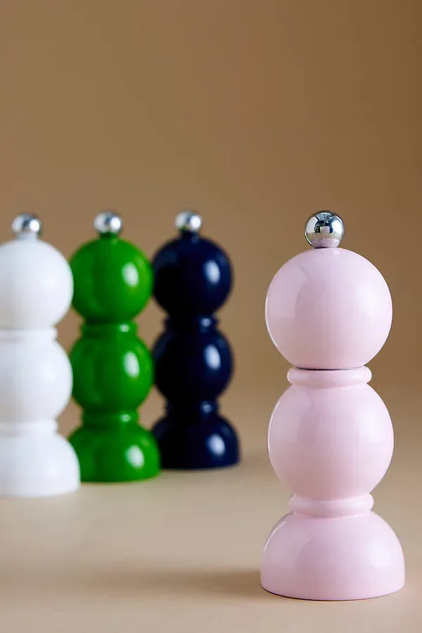 Minibob Salt & Pepper Mill - Pink, Rubber Wood product