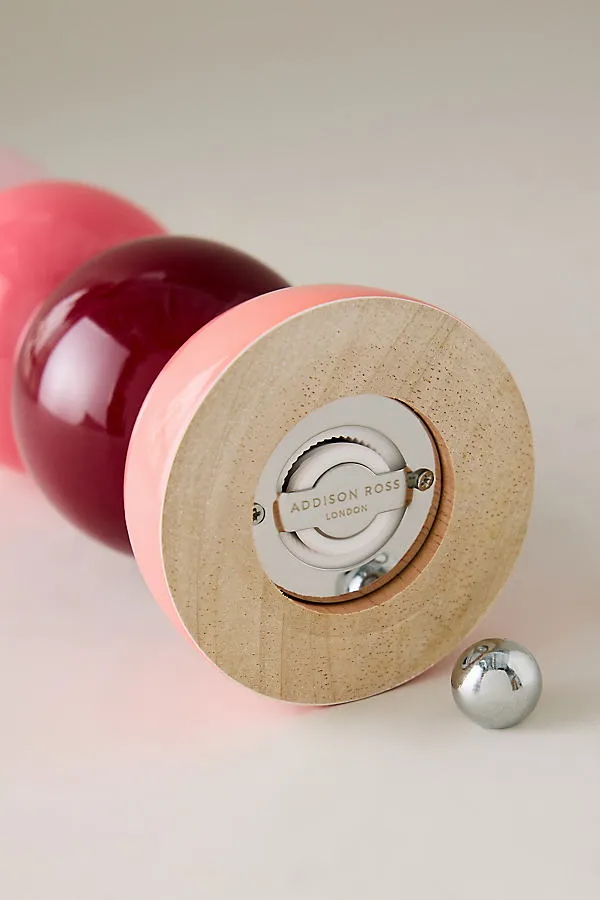Multi Bob Salt & Pepper Mill - Pink, Rubber Wood product