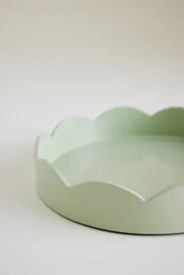 Scalloped Tray - High-Gloss Lacquer, Wood product