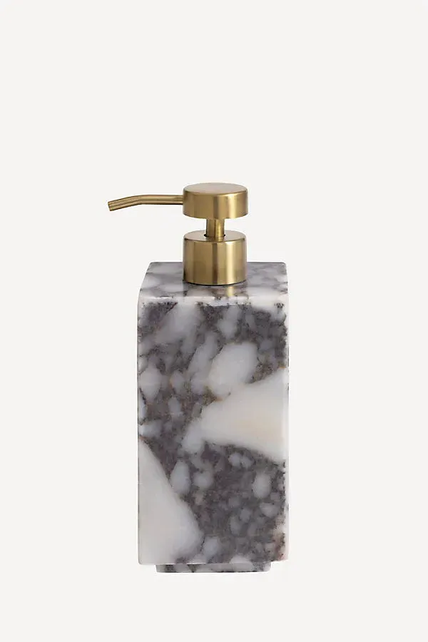 Viola Marble Bath Dispenser - Bianco Viola, Marble by Anthropologie