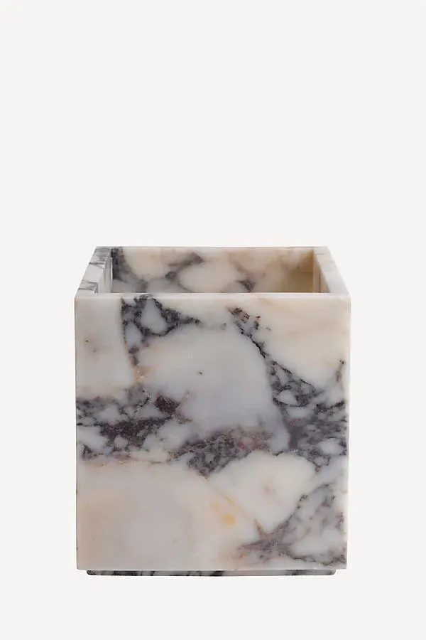 Viola Marble Waste Basket by Anthropologie