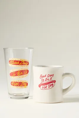 Stoneware Hot Dog Diner Mug - Red product
