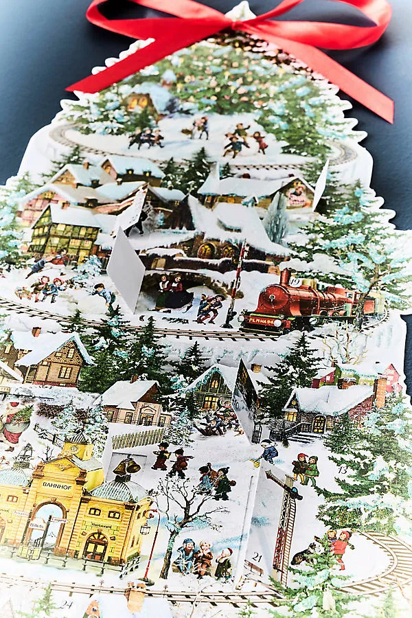 Christmas Railway Special Advent Calendar - Green by Anthropologie, alternate view