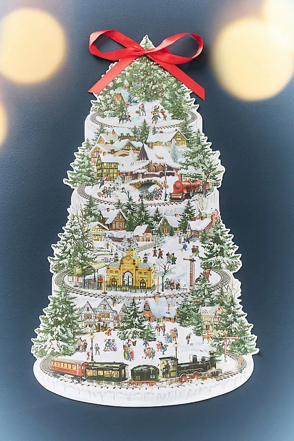 Christmas Railway Special Advent Calendar - Green by Anthropologie