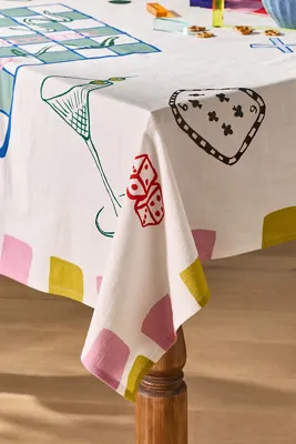 Digitally Printed Game Design Tablecloth - Cotton product
