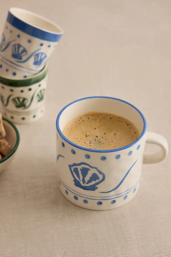 Azure Shore Shell Tea Mug - Blue product