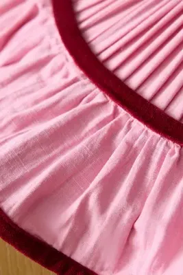 Blossom Frill Lamp Shade - Pink, Cotton by Anthropologie, alternate view