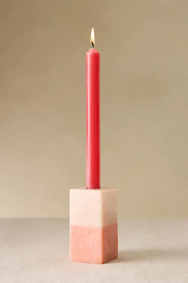 Copper Dawn Two-Tone Candle Holder - Resin by Anthropologie