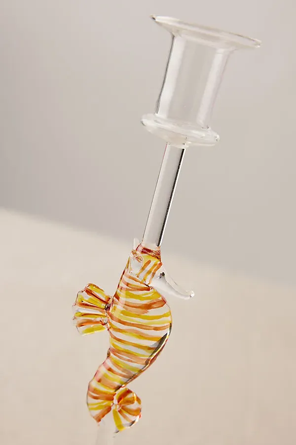 Glass Seahorse Candle Holder - Borosilicate Glass product
