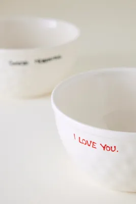 I Love You Bowl - White product