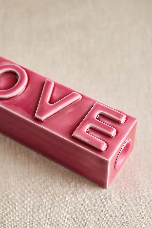 Love Blossom Candle Holder - Pink by Anthropologie, alternate view