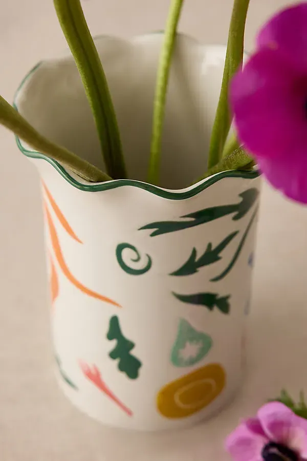 Oasis Vase - Scalloped Edge, Ceramic product