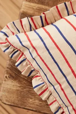 Rayure Frill Cushion - Organic Cotton product
