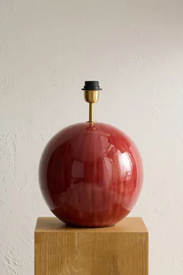 Sienna Lamp Stand - Wood, Marble Finish by Anthropologie, alternate view