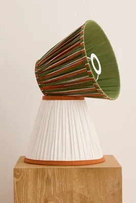 Tan Lines Lamp Shade - Red, Cotton product