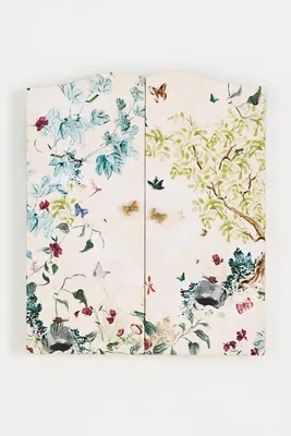 3-Panel Fabric Wall Mirror - Beige product