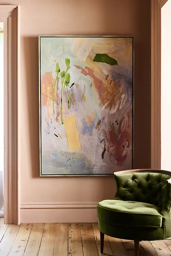 A Thousand Gestures Wall Art - Grey, Linen by Anthropologie, alternate view