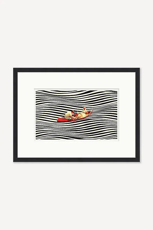 Abstract Voyage Wall Art - Black, Matte Paper product