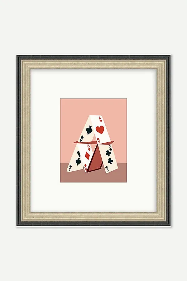 Aced Triangle Wall Art - Black, Matte Paper product