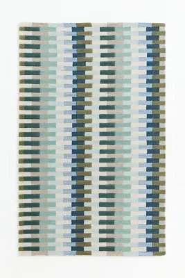 Acer Hand Tufted Geometric Rug - Green, Wool by Anthropologie, image 2
