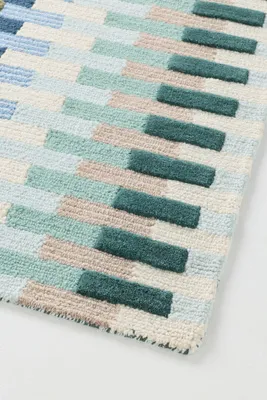Acer Tufted Geometric Rug 2x3 - Green, Wool product