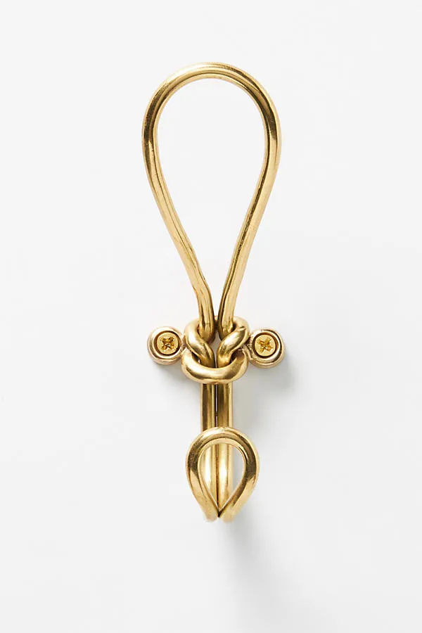 Adeline Knotted Hook - Gold, Brass product