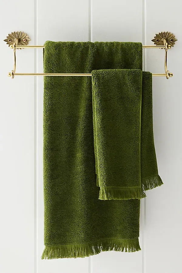 Aegean Turkish Cotton Towel Collection - Green by Anthropologie