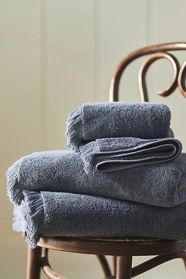 Aegean Turkish Cotton Towel Collection - Grey by Anthropologie