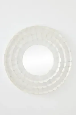 Aimee Capiz Shell Round Mirror - Ivory product