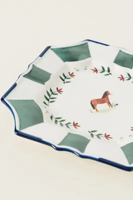 Alana Stoneware Dessert Plate - Blue by Anthropologie, image 2