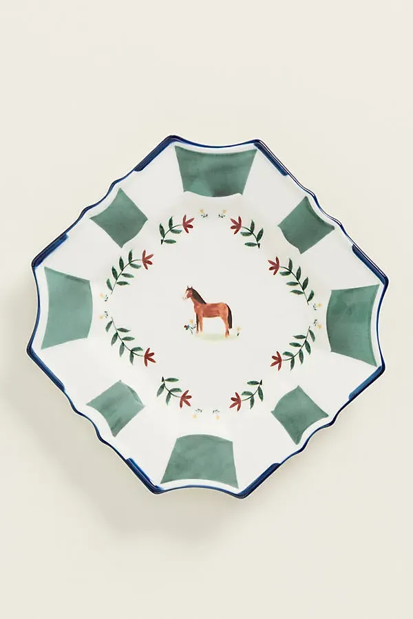 Alana Stoneware Dessert Plate - Blue by Anthropologie