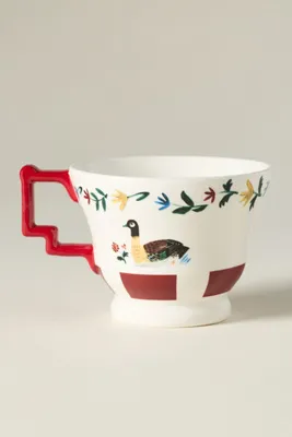 Alana Stoneware Mug - Purple by Anthropologie, alternate view